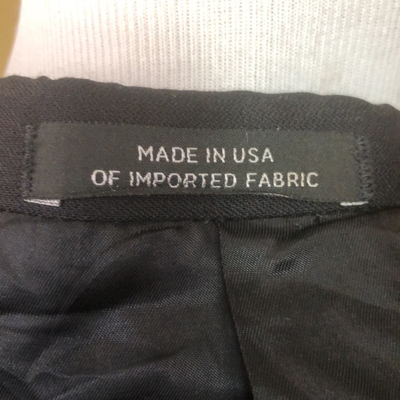 HART SCHAFFNER MARX size 44R Blazer Classic Black 100% Worsted Wool $995 NEW - Picture 13 of 14